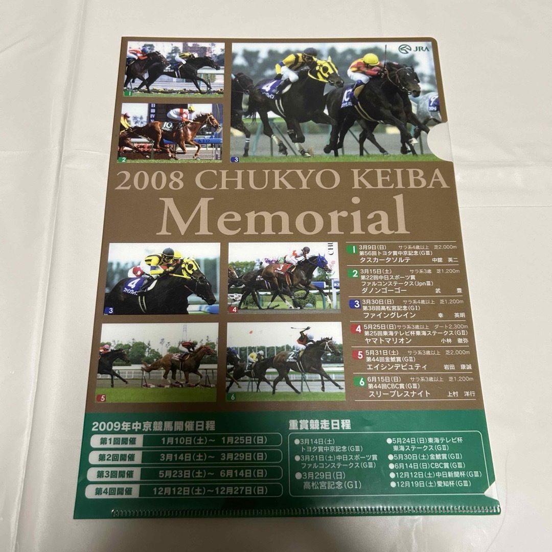 競馬 JRA クリアファイル3種 welcomeチャンス エンタメ/ホビーのコレクション(ノベルティグッズ)の商品写真