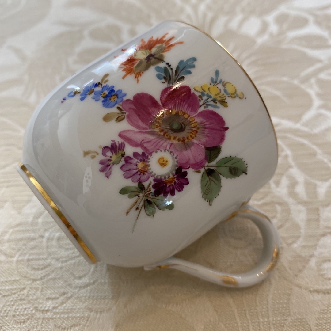 MEISSEN - 【マイセン】カップ&ソーサーとデザート皿 2セット MEISSEN - 【マイセン】カップ&ソーサーとデザート皿 2セット