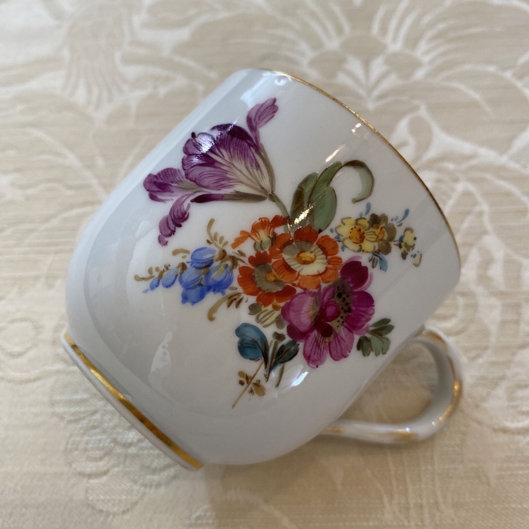 MEISSEN - 【マイセン】カップ&ソーサーとデザート皿 2セット MEISSEN - 【マイセン】カップ&ソーサーとデザート皿 2セット