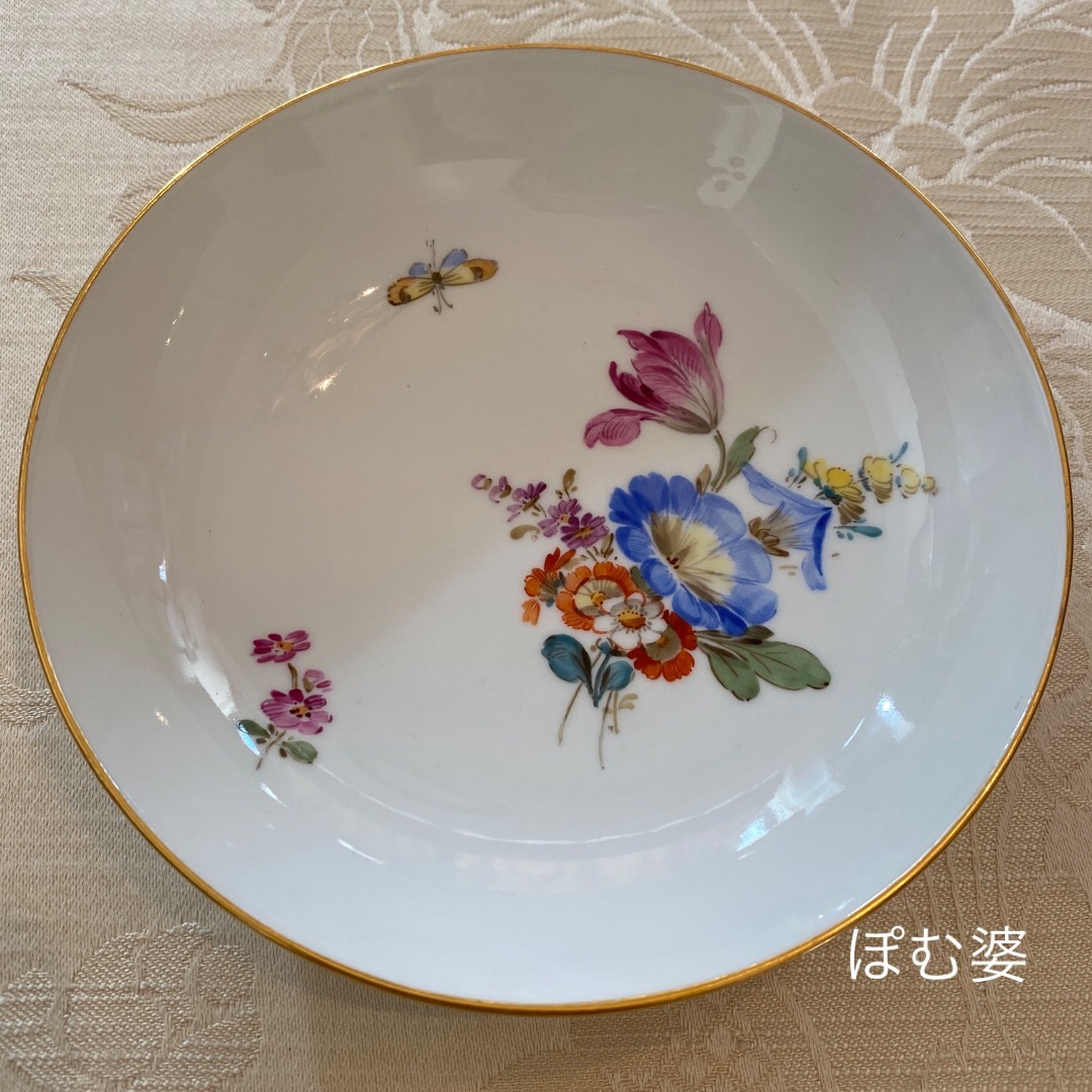 MEISSEN - 【マイセン】カップ&ソーサーとデザート皿 2セット MEISSEN - 【マイセン】カップ&ソーサーとデザート皿 2セット