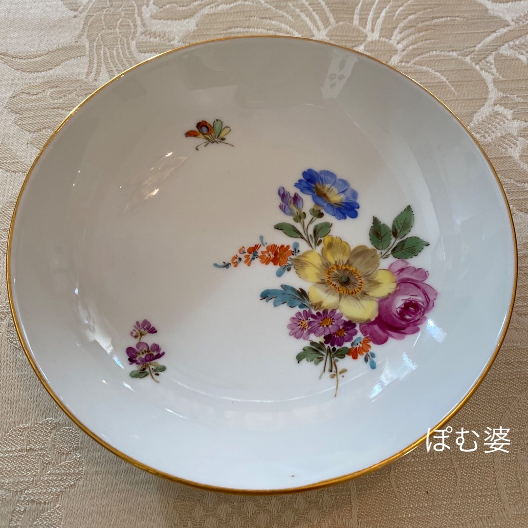 MEISSEN - 【マイセン】カップ&ソーサーとデザート皿 2セット MEISSEN - 【マイセン】カップ&ソーサーとデザート皿 2セット