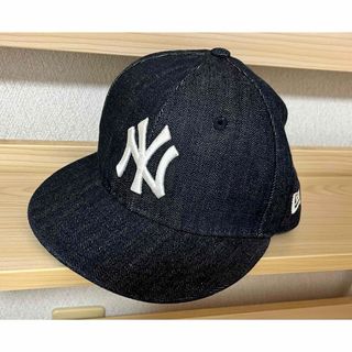 ニューエラー(NEW ERA)のNEWERA★デニムキャップ★53.9cm★ダンス(帽子)