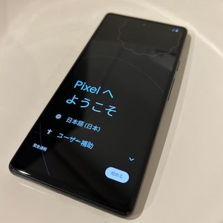 グーグルピクセル(Google Pixel)のGoogle pixel6a 128GB charcoal 割れ有 SIMフリー(スマートフォン本体)