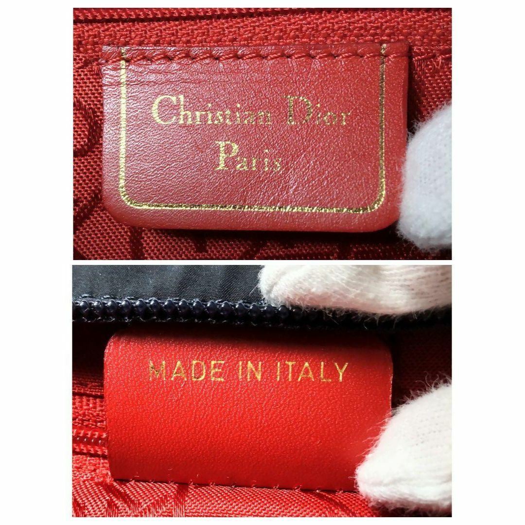 Christian Dior(クリスチャンディオール)の★クリーニング済★ディオール ショルダーバッグ　カナージュ 紺　ヴィンテージ レディースのバッグ(ショルダーバッグ)の商品写真