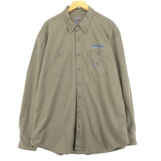 カーハート(carhartt)の古着 カーハート Carhartt 長袖 ボタンダウン ワークシャツ メンズXL /eaa408684(シャツ)