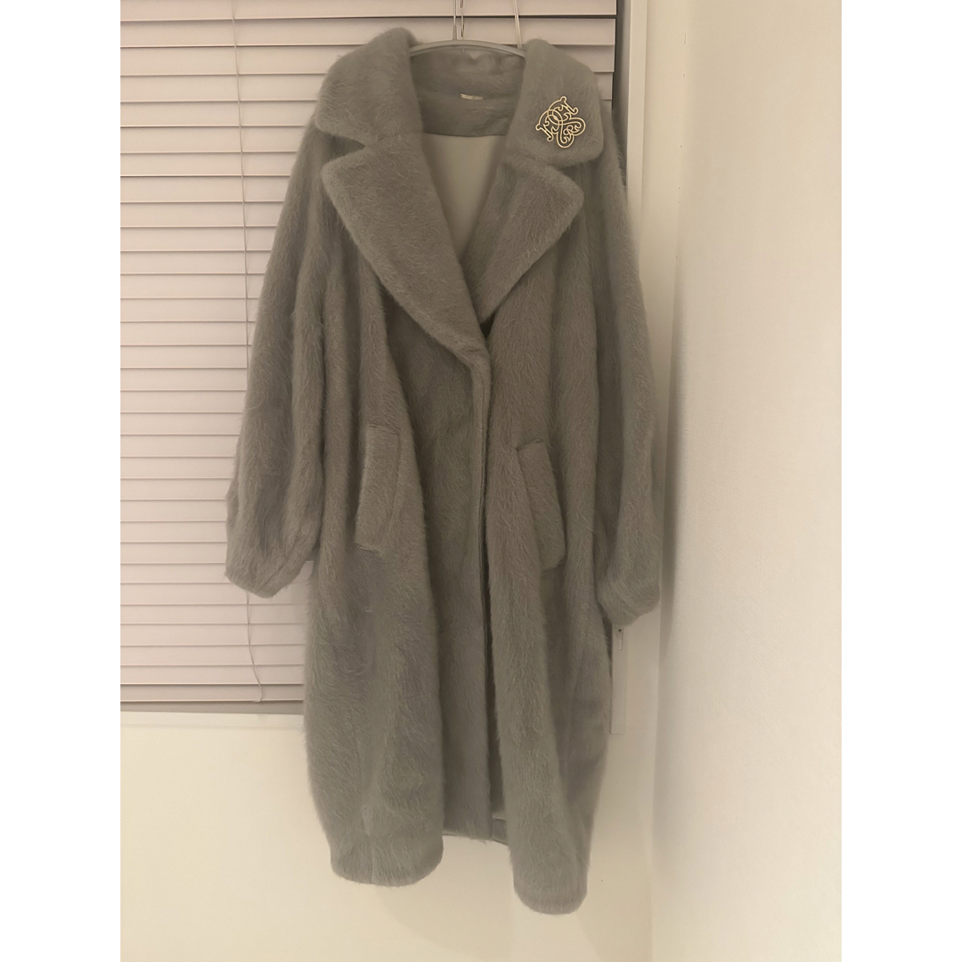 SNIDEL(スナイデル)のSNIDEL シャギーコクーンコート　美品 レディースのジャケット/アウター(ロングコート)の商品写真