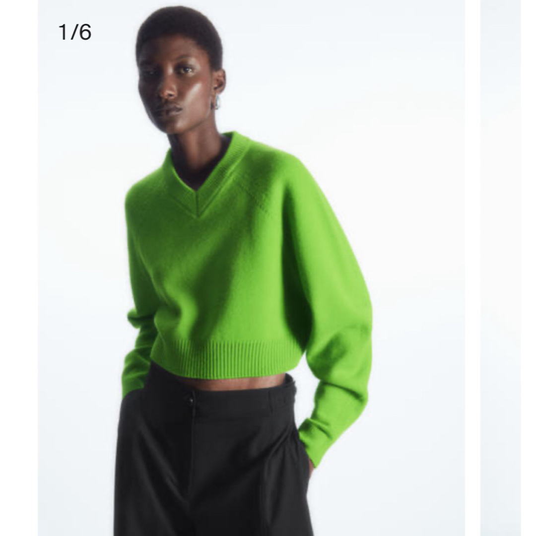 ZARA - COS◇新品未使用タグ付クロップドVネックニットの通販 by ZARA - COS◇新品未使用タグ付クロップドVネックニットの通販 by