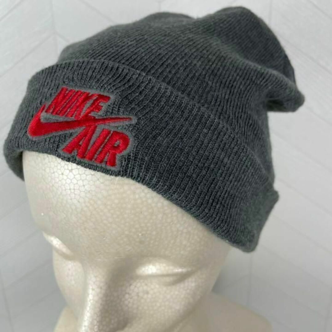 激レア90s NIKE AIR ニットキャップ ビーニー 刺繍ロゴ ヴィンテージ