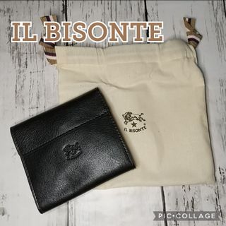 イルビゾンテ(IL BISONTE)の■新品【IL BISONTE】二つ折り財布、ウォレット、財布、ブラック、黒、ネロ(折り財布)