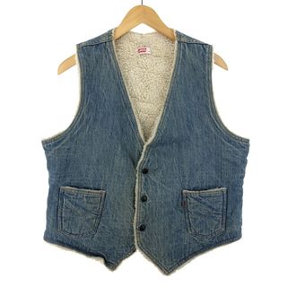 リーバイス(Levi's)の古着 70年代 リーバイス Levi's オレンジタブ デニムボアベスト メンズL ヴィンテージ /eaa383079(ベスト)