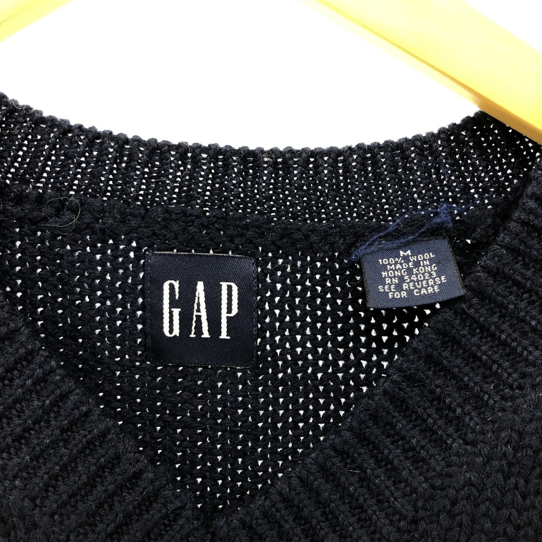 GAP(ギャップ)の古着 ギャップ GAP ライン入り Vネック ウールニットセーター メンズM /eaa399618 メンズのトップス(ニット/セーター)の商品写真