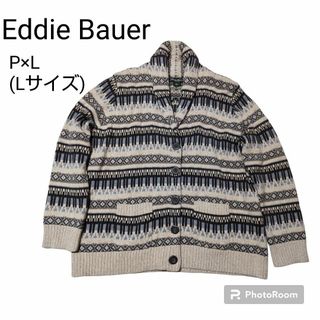 エディーバウアー(Eddie Bauer)のEddie Bauer エディバウワー 肉厚カーディガン ニット ショールカラー(カーディガン)