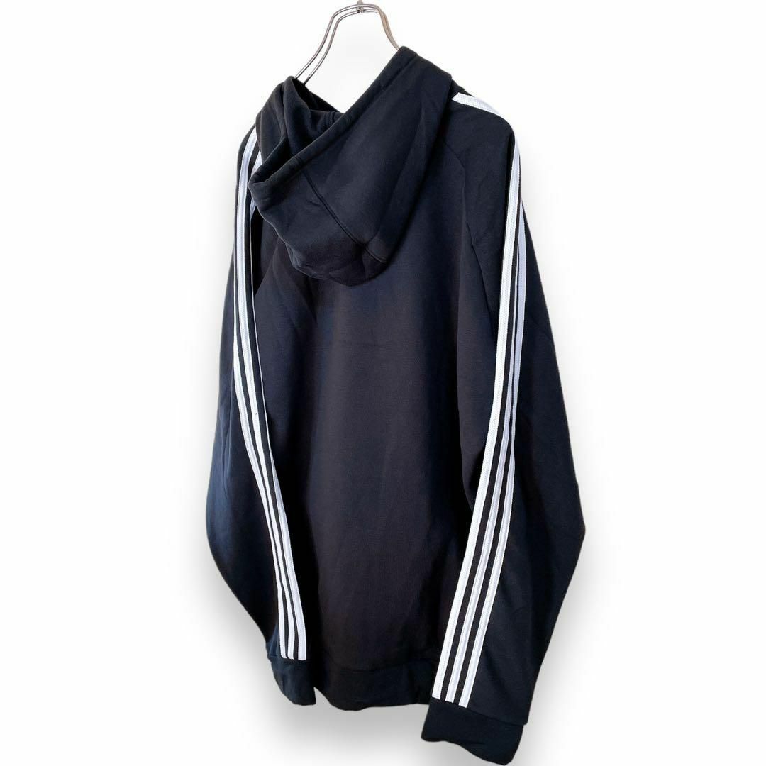 新品 adidas アディダス メンズ パーカー XL ブラック フーディー