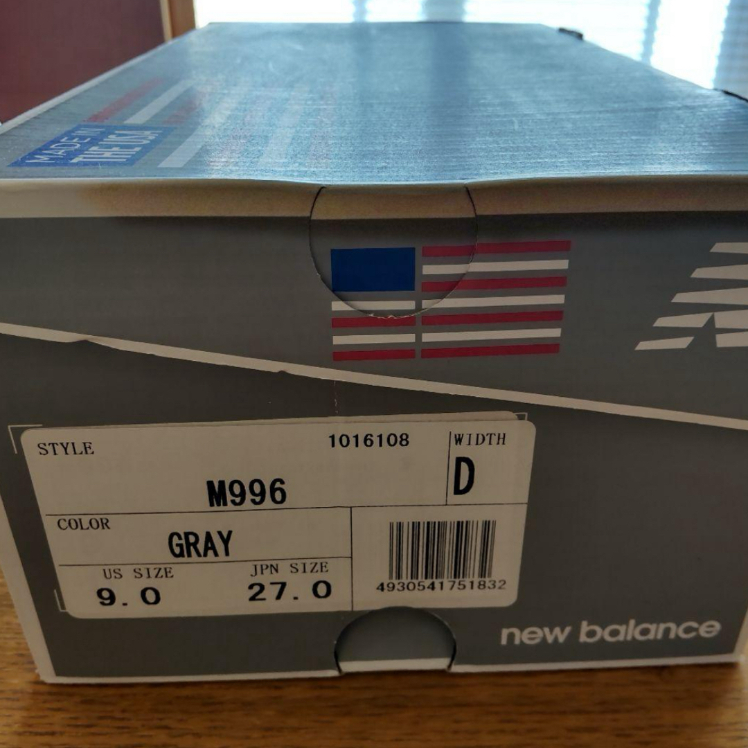 New Balance - 【USA製】ニューバランス M996 グレー 27cmの通販 by り