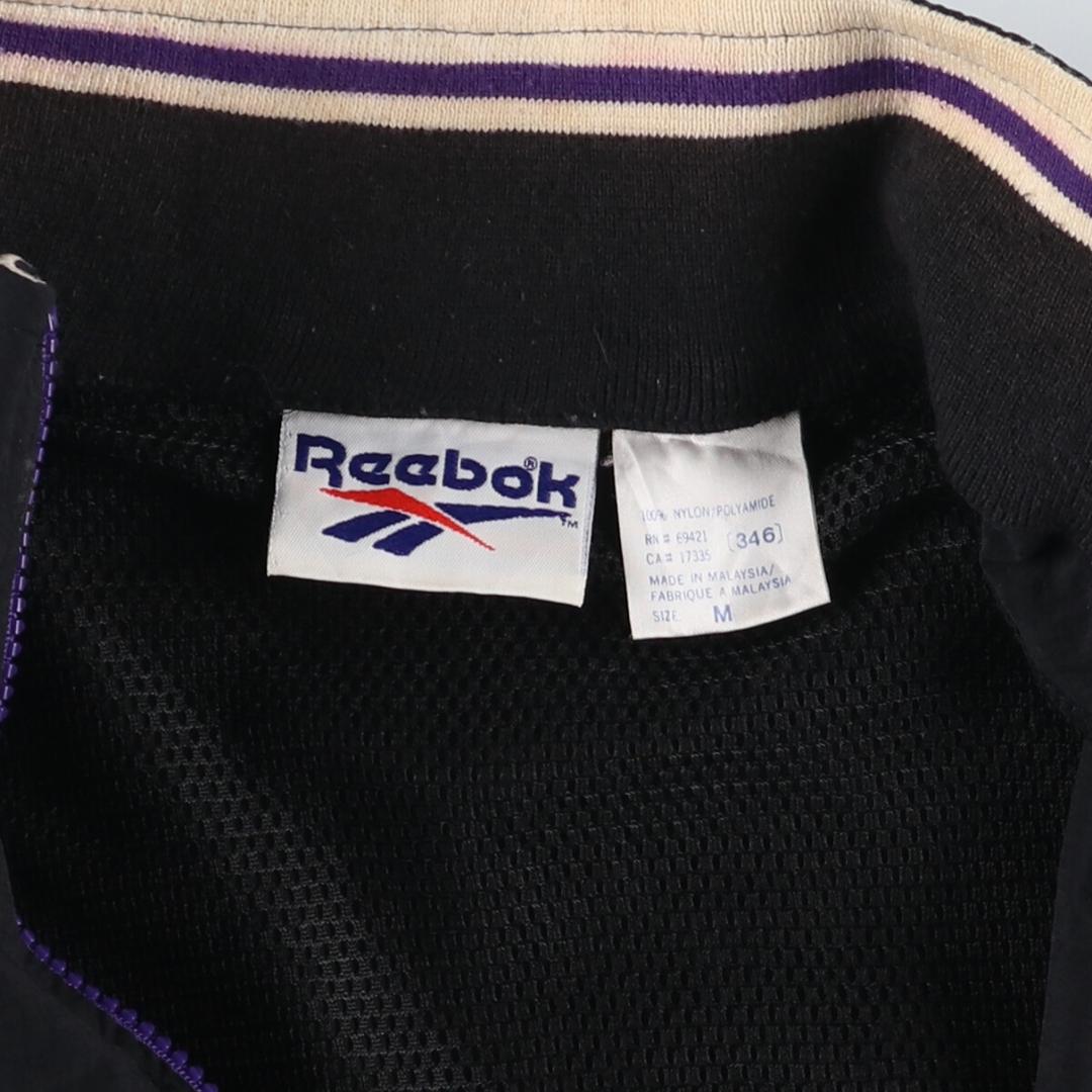 Reebok(リーボック)の古着 90年代 リーボック Reebok バック刺繍 ナイロンジャケット メンズM ヴィンテージ /eaa406892 メンズのジャケット/アウター(ナイロンジャケット)の商品写真