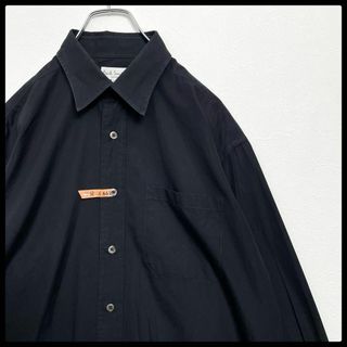 ポールスミス(Paul Smith)のヴィンテージ　90s　ポールスミス　レギュラーカラー　長袖シャツ　ブラック　M(シャツ)