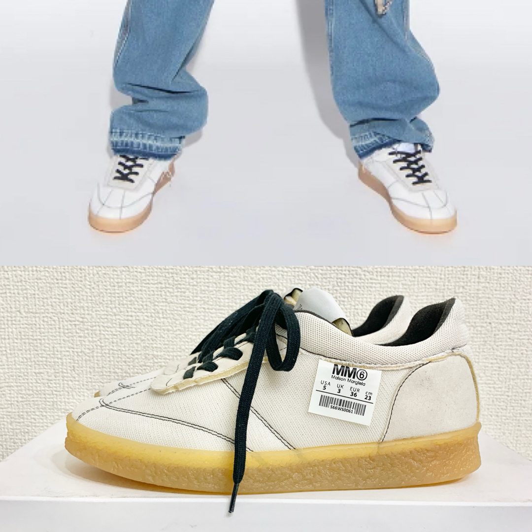 【新品箱付き】白 スニーカー マルジェラ Maison Margiela MM6スニーカー