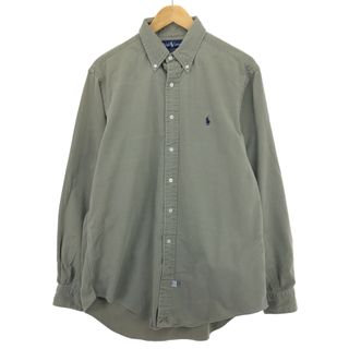 ラルフローレン(Ralph Lauren)の古着 ラルフローレン Ralph Lauren 長袖 ボタンダウンシャツ メンズL /eaa408667(シャツ)