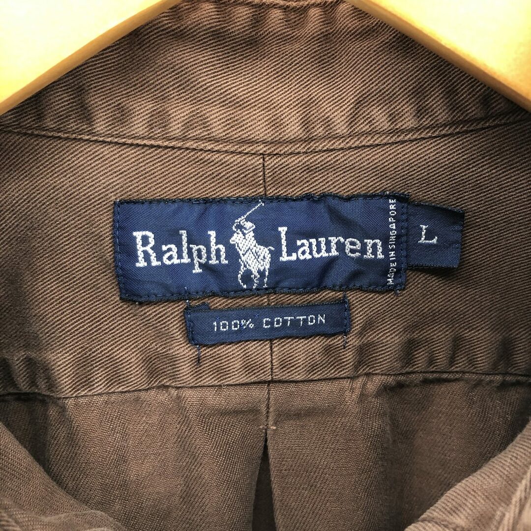 Ralph Lauren(ラルフローレン)の古着 ラルフローレン Ralph Lauren 長袖 ボタンダウンシャツ メンズL /eaa408674 メンズのトップス(シャツ)の商品写真