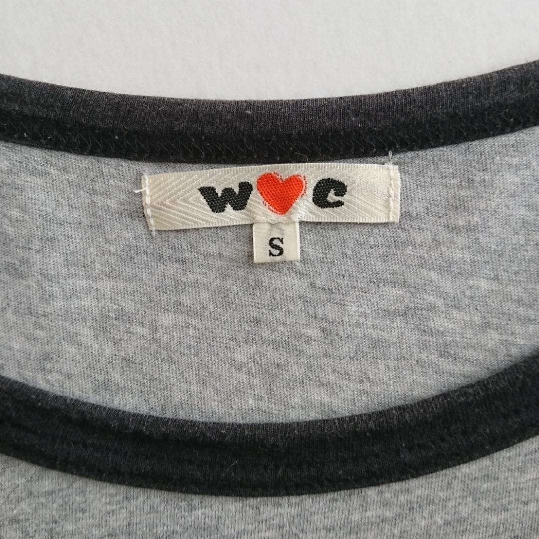 wc(ダブルシー)のwc ダブルシー クマタン 熊 くま グレー 黒 半袖 Sサイズ Tシャツ レディースのトップス(Tシャツ(半袖/袖なし))の商品写真