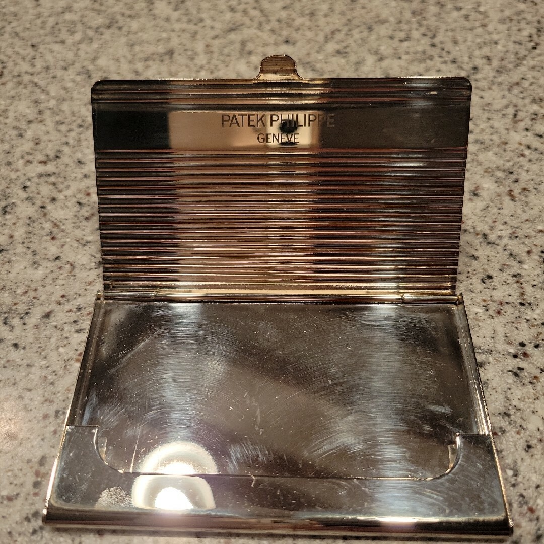 PATEK PHILIPPE』貴重 名刺入れ カードケース 非売品 銀製品 PATEK PHILIPPE』貴重 名刺入れ カードケース 非売品 銀製品