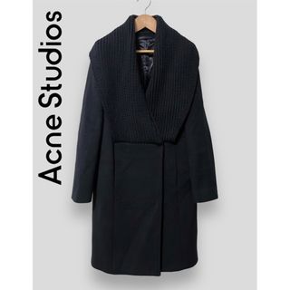 アクネストゥディオズ(Acne Studios)のAcne studious アクネスタディオズ　ニットドッキング　ウールコート(ロングコート)