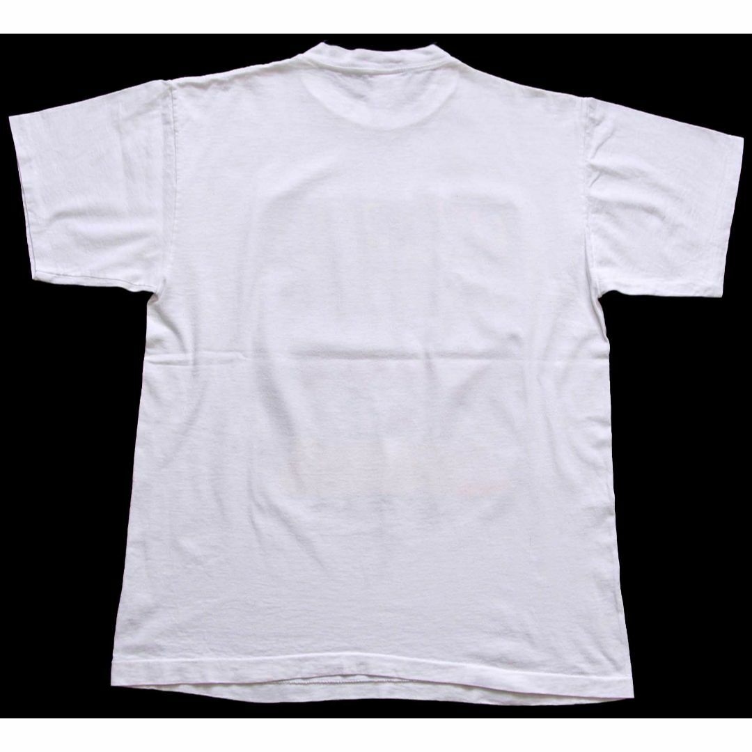 90s USA製 LIFE BEGINS AT 180 CORVETTEコルベット ZR-1 グラフィック コットンTシャツ 白 L★ビンテージ コンピューター ゲーム メンズのトップス(Tシャツ/カットソー(半袖/袖なし))の商品写真