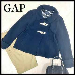 GAP - 未使用☆GAP ギャップ　ダッフルショートコート　ネイビー　アウターML 秋冬