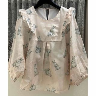 フランシュリッペ(franche lippee)のフランシュリッペ　バニーブラウス　ピンク　美品(シャツ/ブラウス(長袖/七分))