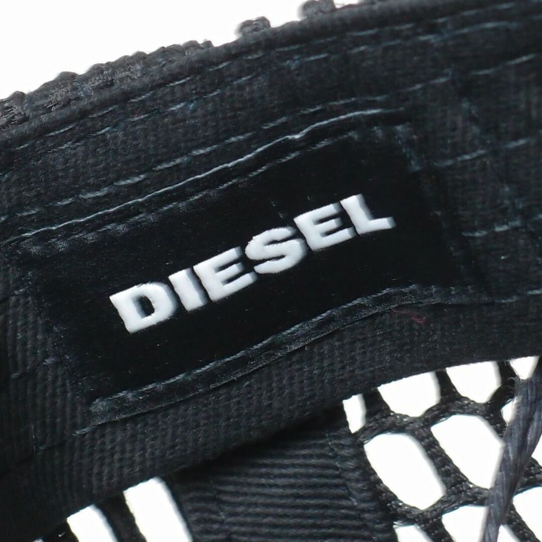 DIESEL(ディーゼル)の新品 DIESEL ディーゼル サークルロゴメッシュキャップ ブラック メンズの帽子(キャップ)の商品写真