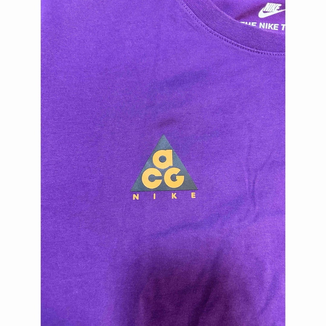 NIKE(ナイキ)のNIKE ACG Tシャツ パープル Mサイズ 古着 メンズのトップス(Tシャツ/カットソー(半袖/袖なし))の商品写真