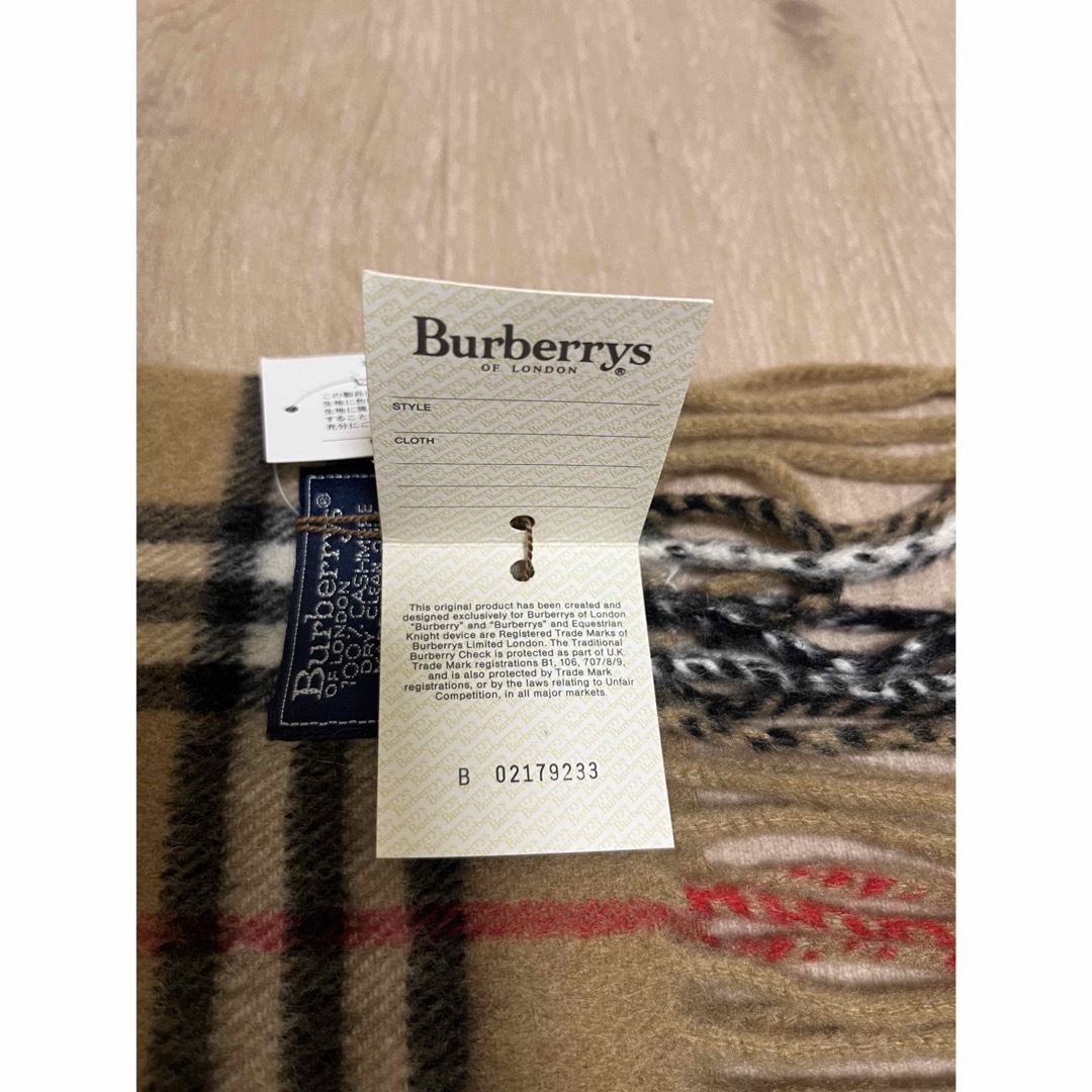 BURBERRY - BURBERRY バーバリー マフラー カシミア100％ タグ付き未