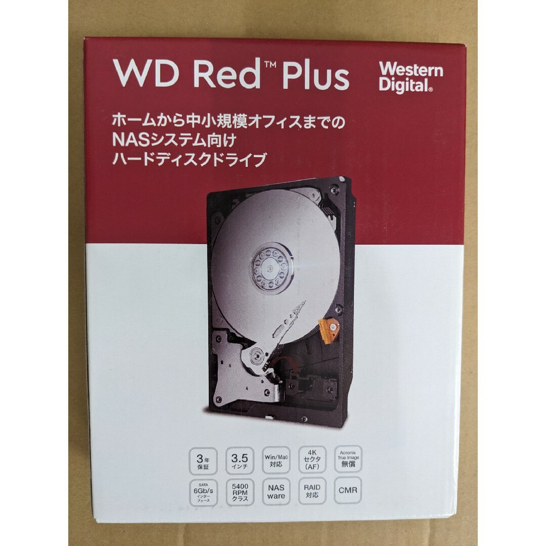 PC周辺機器WD Red NAS向け SATA6G接続HDD 8TB WD80EFAX