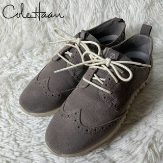 コールハーン(Cole Haan)の美品 COLEHAAN コールハーン ゼログランド オックスフォード 23.5㎝(スニーカー)