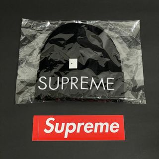 シュプリーム(Supreme)のSupreme Capital Beanie キャピタル ビーニー ブラック(ニット帽/ビーニー)