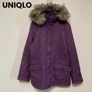 ユニクロ(UNIQLO)のx28 ユニクロ UNIQLO ファージャケット アウター ジャンパー 紫(ブルゾン)