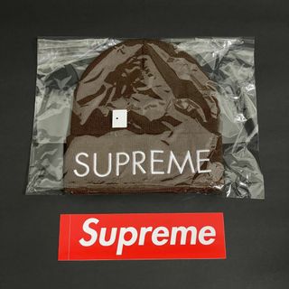 シュプリーム(Supreme)のSupreme Capital Beanie キャピタル ビーニー ブラウン(ニット帽/ビーニー)