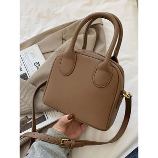 シーイン(SHEIN)のミニマリスト トップハンドルバッグ ブラウン ショルダーバッグ(ショルダーバッグ)