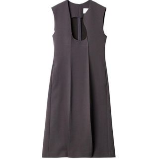 ルシェルブルー(LE CIEL BLEU)のLE CIEL BLEU Organic Line Neck Dress(ひざ丈ワンピース)