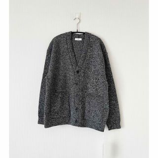 エイトン(ATON)のATON WOOL MOULINE オーバーサイズカーディガン - (カーディガン)