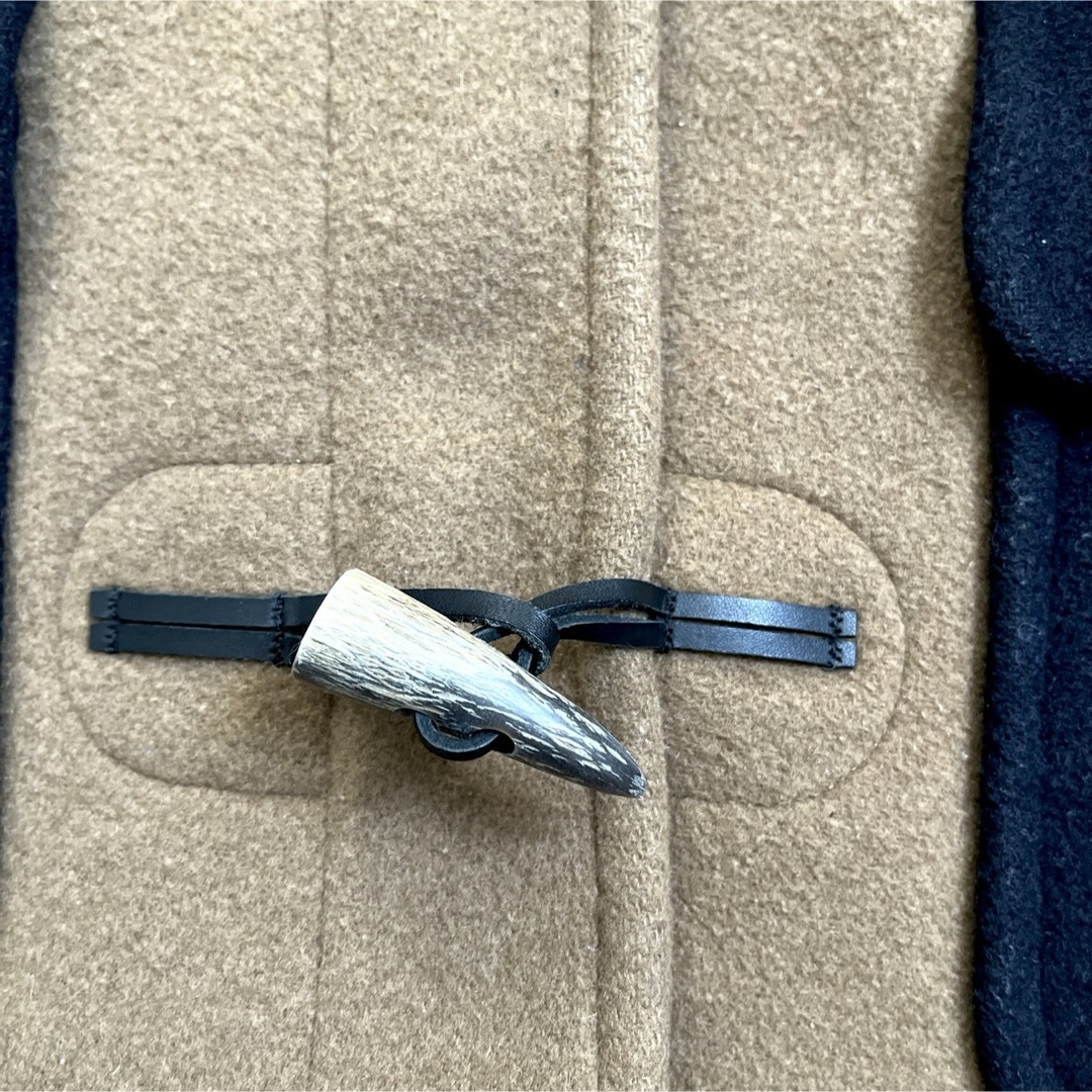 iliann loeb(イリアンローヴ)のイリアンローヴ　ウール　ダッフルコート　配色　ロングコート レディースのジャケット/アウター(ダッフルコート)の商品写真