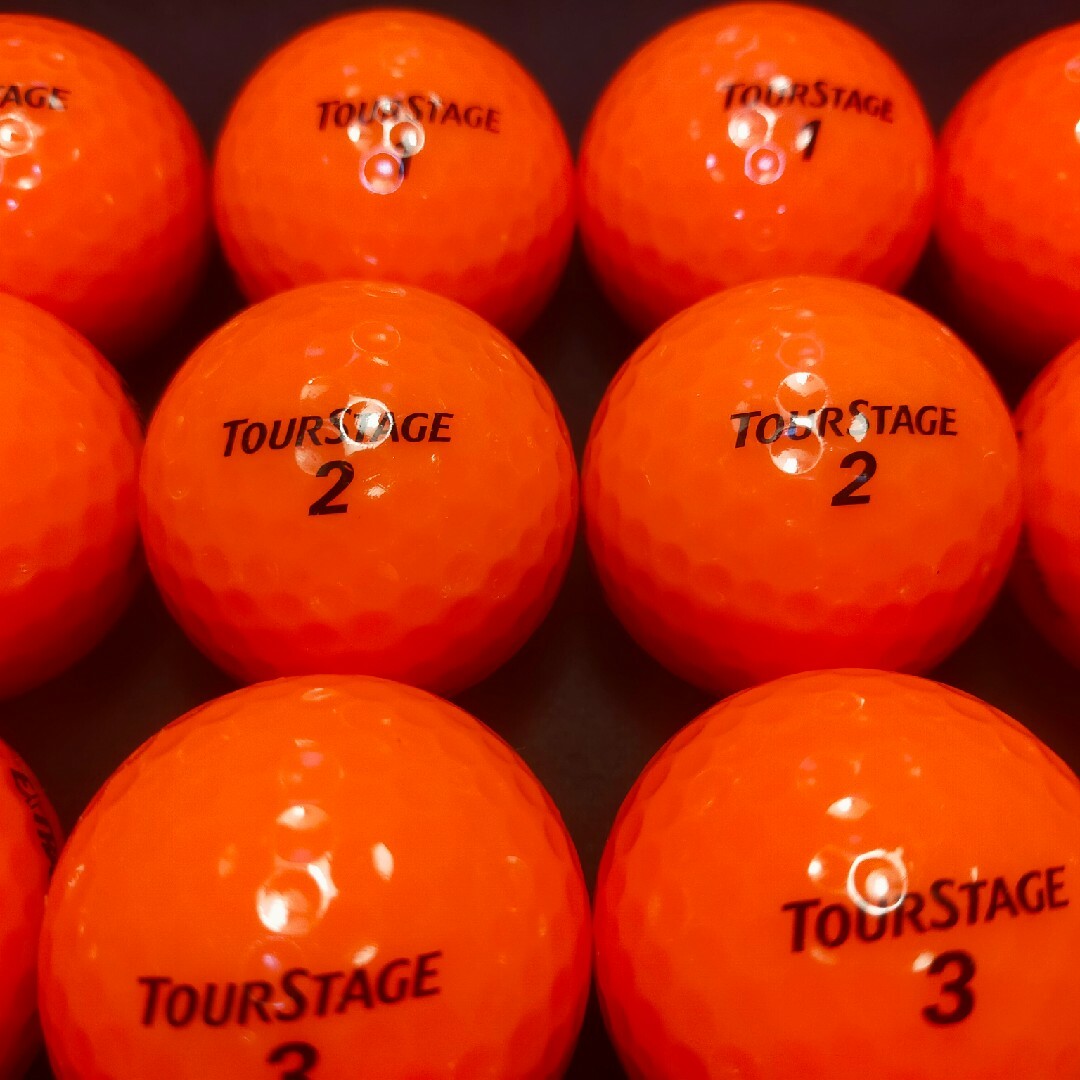 TOURSTAGE(ツアーステージ)の【美品】エクストラ ディスタンス 24球 オレンジ ロストボール ゴルフボール スポーツ/アウトドアのゴルフ(その他)の商品写真