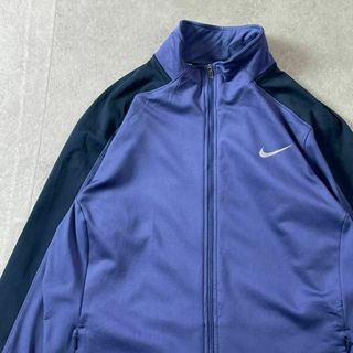 ナイキ(NIKE)のNIKE　DRI FIT　トラックジャケット　古着　ブルー　ネイビー　XL(ジャージ)