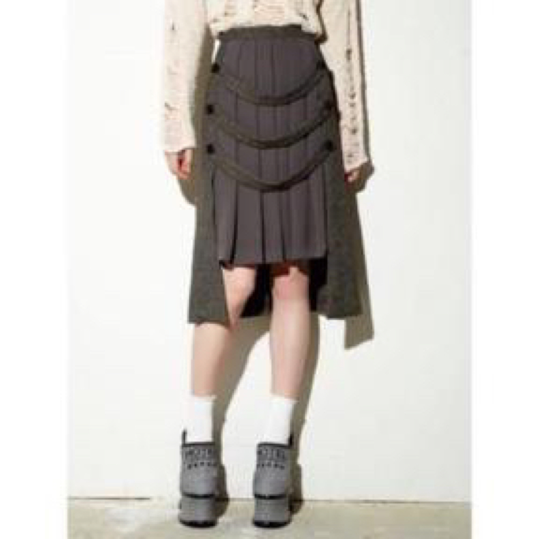 PAMEO POSE(パメオポーズ)の【PAMSO POSE】パラレルプリーツスカート レディースのスカート(ひざ丈スカート)の商品写真