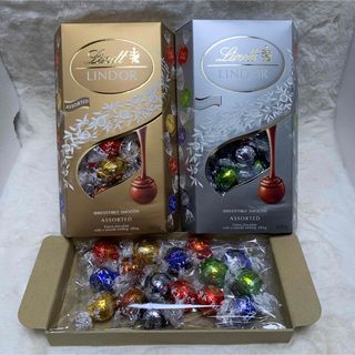 リンツ(Lindt)の【コストコ】リンツリンドールチョコ ゴールド シルバー ミックス 16個(菓子/デザート)