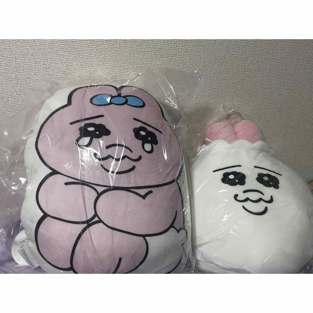 おぱんちゅうさぎ(オパンチュウサギ)のおぱんちゅうさぎ　ぬいぐるみ・クッション 2点セット　【新品未使用】 エンタメ/ホビーのおもちゃ/ぬいぐるみ(キャラクターグッズ)の商品写真