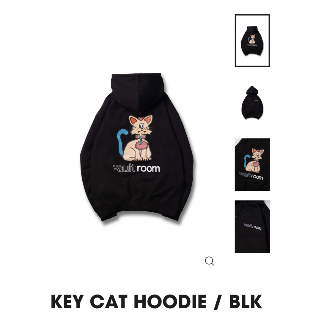 vaultroom KEY CAT HOODIE / BLK Mサイズ メンズのトップス(パーカー)の商品写真