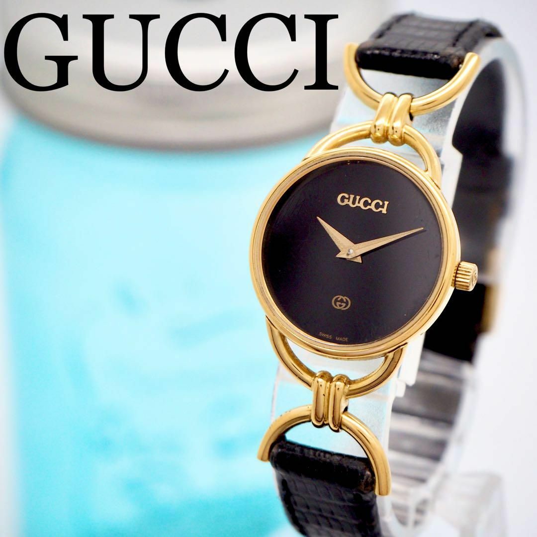 Gucci - 571【美品】GUCCI グッチ時計 ゴールド レディース腕時計