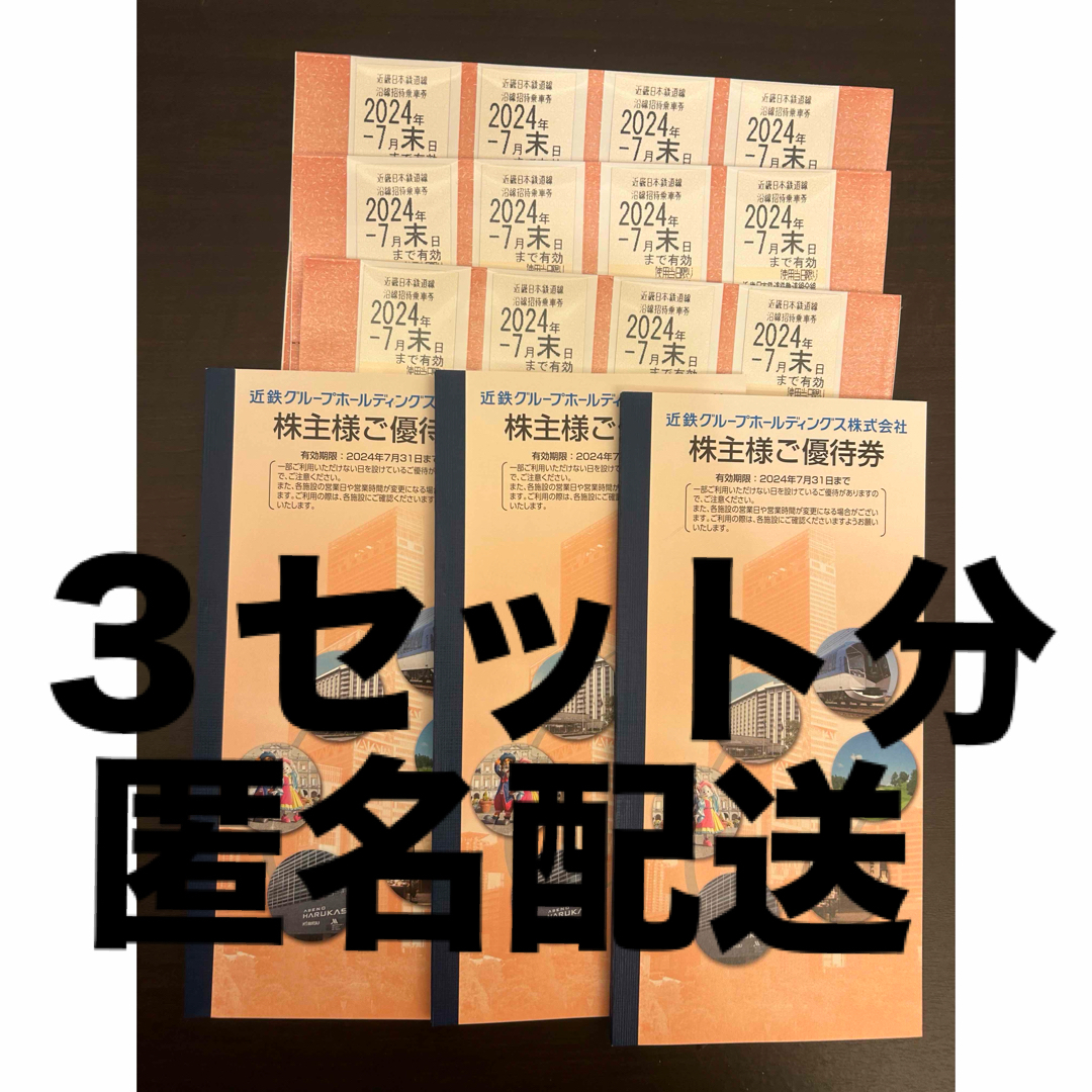 チケット近鉄 乗車券12枚＋優待冊子3冊 - www.win360gifts.com