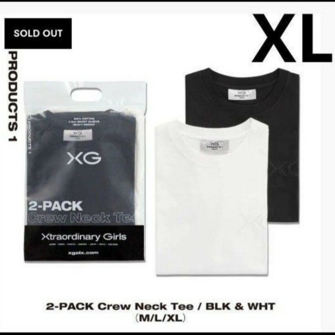 xg(エックスジー)の新品 未開封 XG PRODUCTS Tシャツ XLサイズ 公式グッズ エンタメ/ホビーのタレントグッズ(アイドルグッズ)の商品写真